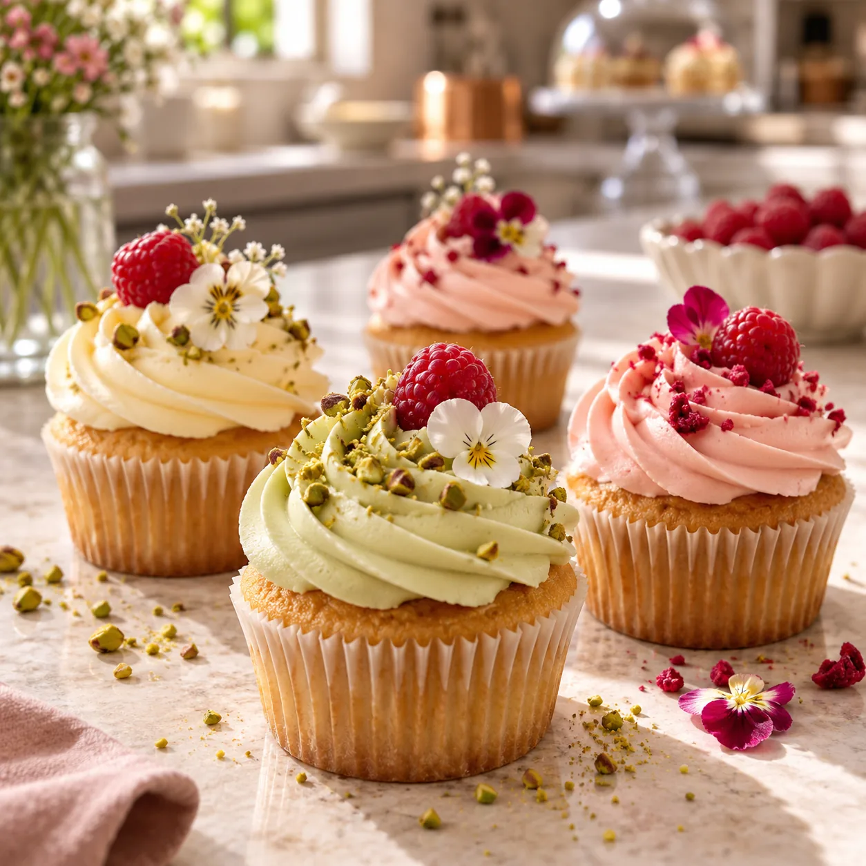 Cupcakes decorados para uma comemoração especial